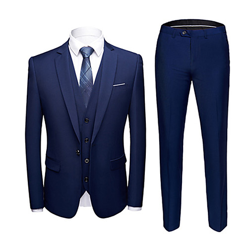 

Tuxedos Standard Fit Notch Single Breasted One-button Polyester British / Fashion