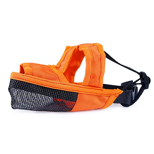 

Dog Muzzle Mask Dog Clothes Breathable Orange Gray Costume Golden Retriever Corgi Bulldog Net Color Block Sports & Outdoors Leisure S M L XL XXL