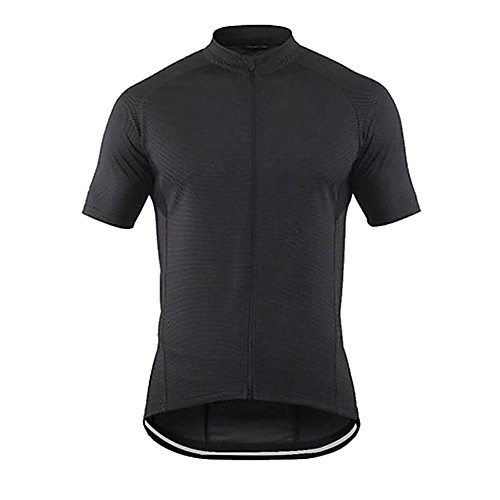 

21Grams Men's Short Sleeve Cycling Jersey Black Bike Jersey Top Mountain Bike MTB Road Bike Cycling UV Resistant Breathable Quick Dry Sports Clothing Apparel / Stretchy / Race Fit / Italian Ink