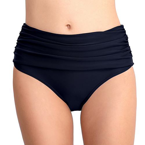 

Women's Beach Bottom Swimsuit High Waist Black Purple Royal Blue Navy Blue Swimwear Bathing Suits