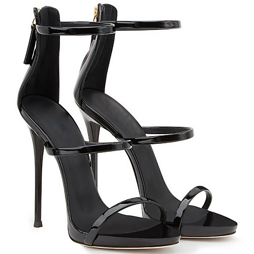 

Women's Sandals Stiletto Heel Pointed Toe PU Spring & Summer Black / White / Gold