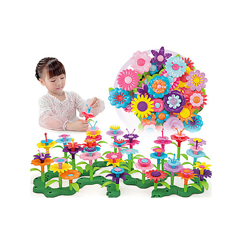 

Pretend Play Garden Theme Family Flower Hand-made Decompression Toys Parent-Child Interaction Plastic Shell Child's Toddler All Toy Gift 46 pcs