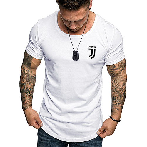 

Men's T shirt Graphic Solid Colored Print Short Sleeve Daily Tops Cotton Business Basic White Black Khaki