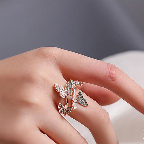 

Women's Ring Open Ring 1pc Rose Gold Gold Silver Alloy Stylish Fashion Wedding Party Jewelry Lovely