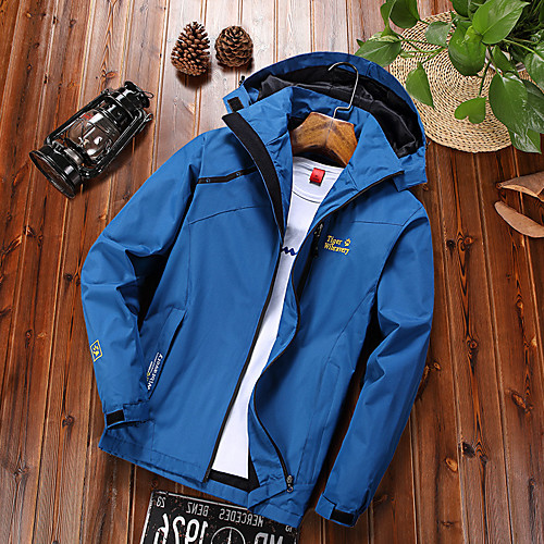

Men's Long Sleeve Running Track Jacket Hoodie Jacket Windbreaker Outerwear Jacket Athleisure Wear Winter Waterproof Windproof Quick Dry Running Walking Jogging Sportswear Solid Colored Black Red Army