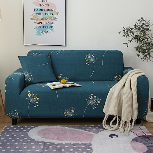 

Floral Print Dustproof All-powerful Slipcovers Stretch Sofa Cover Super Soft Fabric Couch Cover with One Free Pillow Case