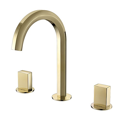 

Bathroom Sink Faucet - Black / Chrome / Golden Basin Sink Mixer Tap Contemporary Luxury Hot and Cold Water Faucet