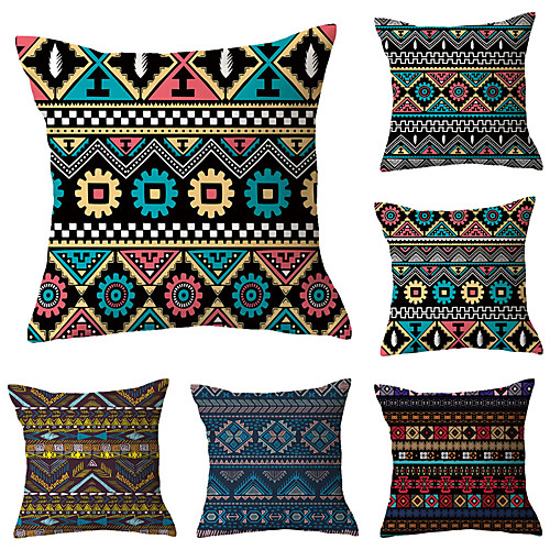 

Set of 6 Throw Pillow Simple Classic 4545 cm Cushion Vintage Circle Cover Sofa Home Decor Throw Pillow Case