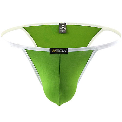 

Men's Split Briefs Underwear - Normal Low Waist Black White Blue M L XL