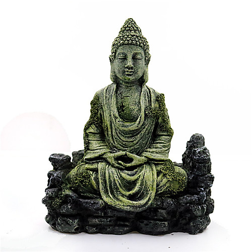 

Aquarium Ornament Resin Ancient Imitation Buddha Statue Ruins Fish Tank Decor