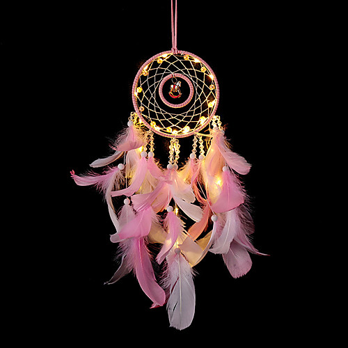 

Dream Catcher Handmade Feather Bead Party Festival Hanging Decoration Ornament Gift Home Room Girl DIY Crafts Accessories
