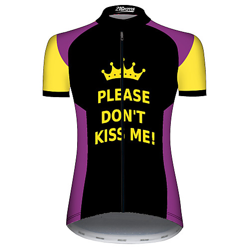 

21Grams Women's Short Sleeve Cycling Jersey Spandex Black / Yellow Novelty Animal Bike Jersey Top Mountain Bike MTB Road Bike Cycling UV Resistant Quick Dry Breathable Sports Clothing Apparel
