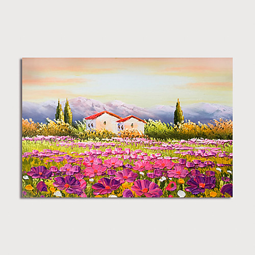 

Hand Painted Canvas Oilpainting Abstract Landscape Home Decoration with Frame Painting Ready to Hang