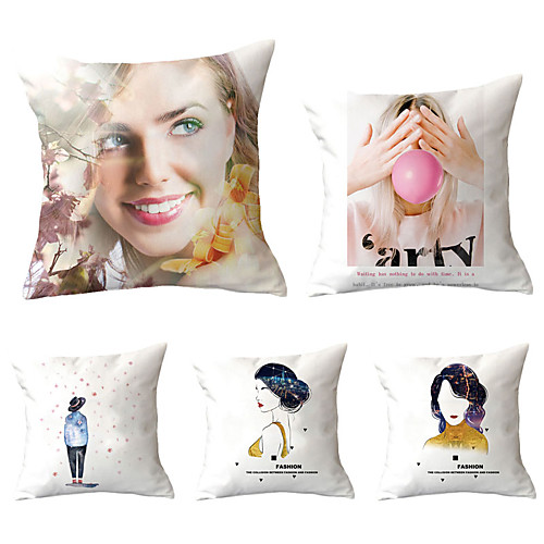 

Set of 5 Throw Pillow Simple Classic 4545 cm Cushion Vintage Circle Cover Sofa Home Decor Throw Pillow Case