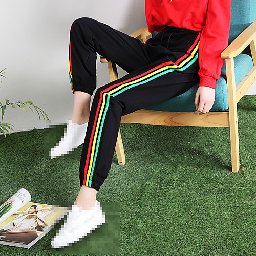 

Women's High Waist Yoga Pants Drawstring Pants / Trousers Breathable Black Cotton Gym Workout Running Fitness Sports Activewear Stretchy