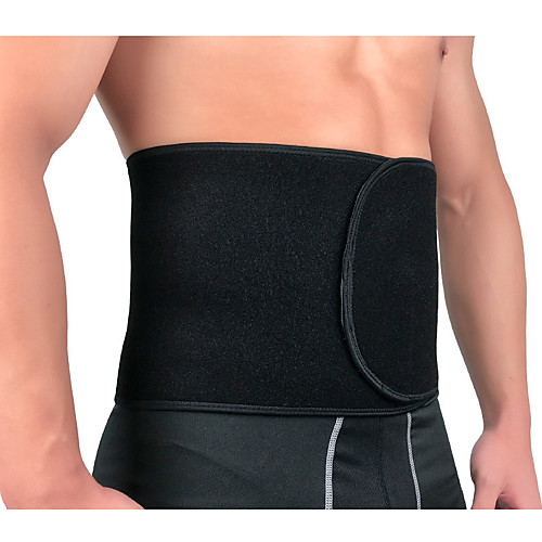 

Back Brace Back Support / Lumbar Support Belt Waist Trimmer / Sauna Belt for Fitness Gym Workout Adjustable Compression Breathable Tummy Fat Burner Sweat Out Men's Women's Rubber 1 Piece Sports Black