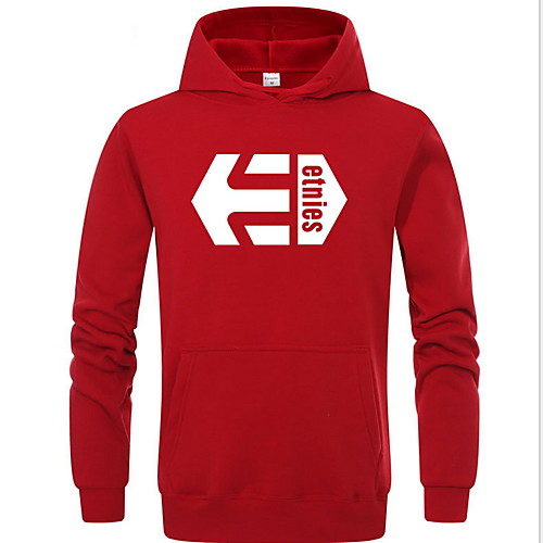 

Men's Hoodie Solid Colored / Letter Hooded Casual Slim White Black Red Blushing Pink Dark Gray Navy Blue US34 / UK34 / EU42 US36 / UK36 / EU44 US38 / UK38 / EU46 US40 / UK40 / EU48