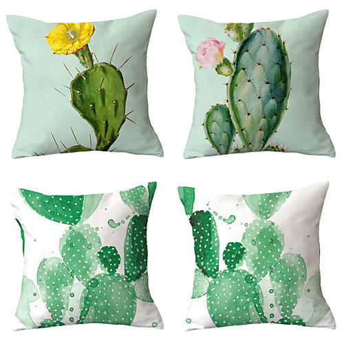 

Set of 4 Throw Pillow Simple Classic 4545 cm