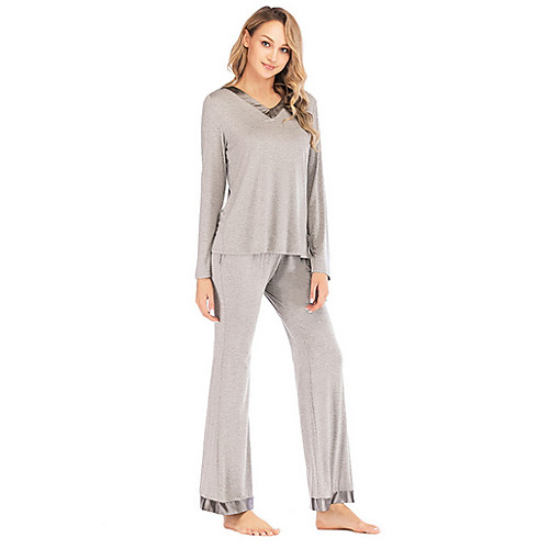 

Women's Suits Nightwear Black Gray S L XL