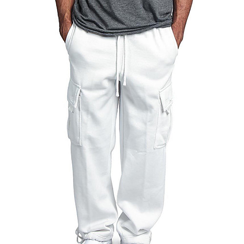 

Men's Jogger Pants Harem Black Dark Grey White Red Grey Cotton Running Fitness Gym Workout Bottoms Sport Activewear Breathable Soft Stretchy