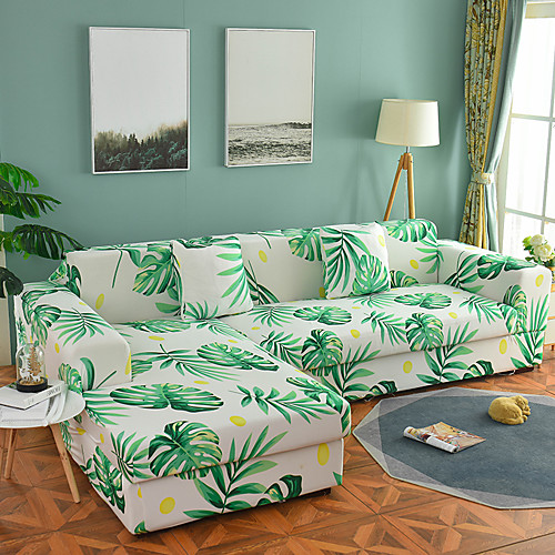 

Nordic Fresh Printing Elastic Sofa Cover Full Package Single Double Three Person Sofa Cover