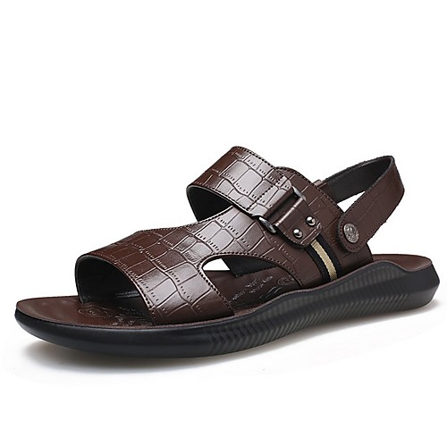 

Men's Marten Sandals Summer Outdoor Sandals PU Non-slipping Black / Brown
