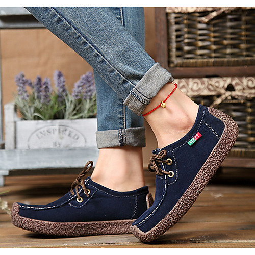 

Women's Flats Flat Heel Round Toe PU Spring & Summer Black / Brown / Yellow