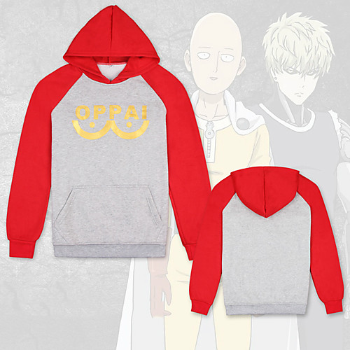 

Inspired by ONE PUNCH-MAN Cosplay Costume Hoodie Pure Cotton Color Block Hoodie For Men's / Women's