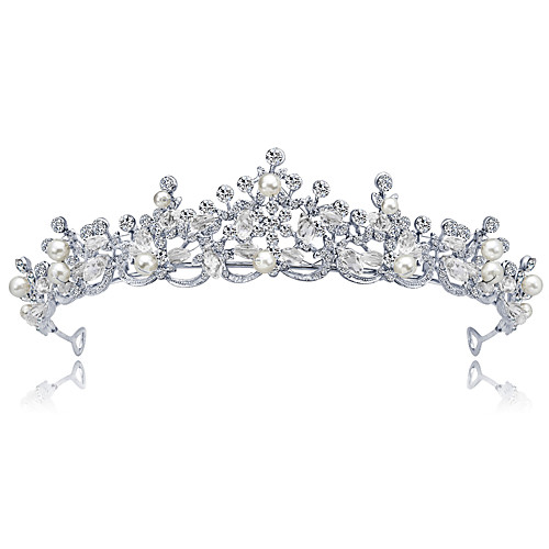 

Alloy Tiaras with Faux Pearl / Crystal / Rhinestone 1 Piece Wedding Headpiece