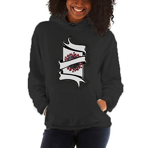 

Women's Plus Size Hoodie Striped / Color Block / 3D Casual / Street chic White Black XS S M L XL XXL XXXL XXXXL