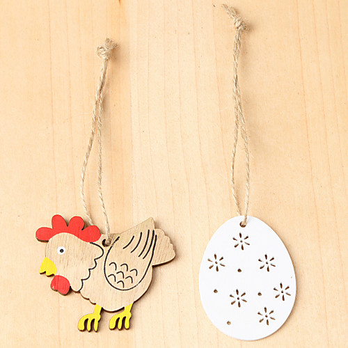 

Ornaments Wood 8pcs Easter
