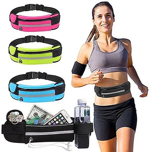 

Running Belt Fanny Pack Waist Bag / Pack for Running Outdoor Exercise Outdoor Bike / Cycling Sports Bag Waterproof Portable Durable Waterproof Material Running Bag Adults