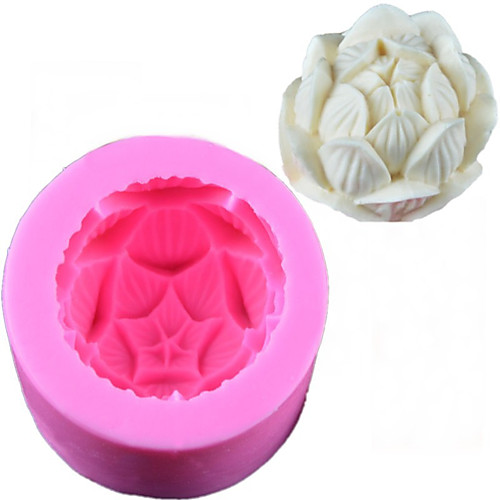 

1pcs Lotus Flower Silicone Mold Handmade DIY Aromatherapy Plaster Mold