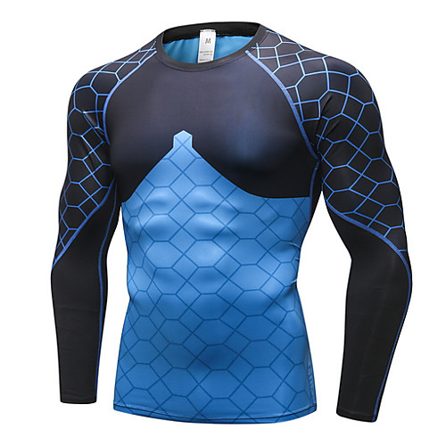 

Men's Tunic Graphic Long Sleeve Daily Tops Blue Red Green