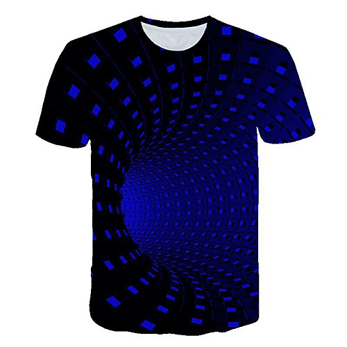 

Women's 3D Visual Deception Print T-shirt Basic Street chic Daily Sports Blue