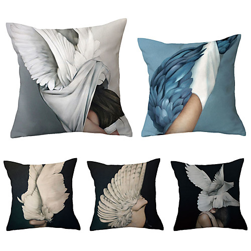 

Set of 5 Throw Pillow Simple Classic 4545 cm Cushion Vintage Circle Cover Sofa Home Decor Throw Pillow Case
