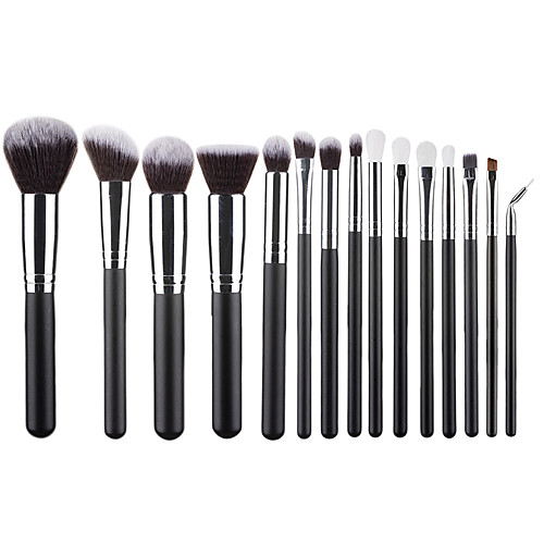 

Professional Makeup Brushes 15pcs Soft Lovely Comfy Aluminium Alloy 7005 / Wooden / Bamboo for Concealer & Base Powders Foundation Blush Brush Makeup Brush Lip Brush Eyeshadow Brush