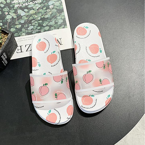 

Women's Sandals Flat Sandal Katy Perry Sandals Summer Flat Heel Open Toe Daily PU Black / Pink