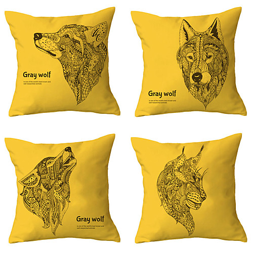 

Set of 4 Throw Pillow Simple Classic 4545 cm Cushion Vintage Circle Cover Sofa Home Decor Throw Pillow Case
