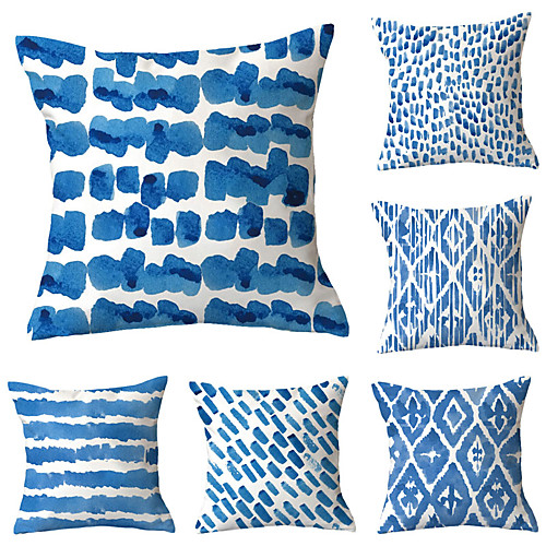 

6 pcs Throw Pillow Simple Classic 4545 cm Cushion Vintage Circle Cover Sofa Home Decor Throw Pillow Case