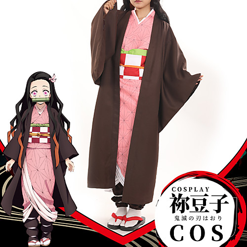 

Inspired by Demon Slayer: Kimetsu no Yaiba Cosplay Kamado Nezuko Anime Cosplay Costumes Japanese Coat Underwear Belt For Women's / Headwear / Sash / Ribbon / Headwear / Sash / Ribbon
