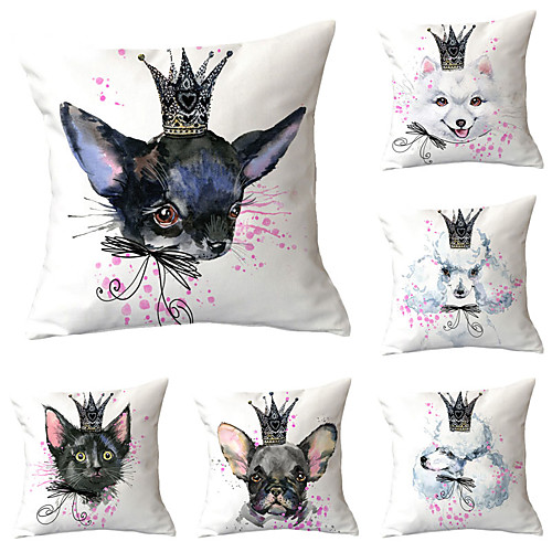 

Set of 6 Throw Pillow Simple Classic 4545 cm Cushion Vintage Circle Cover Sofa Home Decor Throw Pillow Case