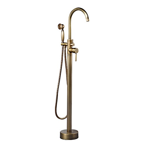 

Bathtub Faucet Electroplated Free Standing Ceramic Valve Bath Shower Mixer Taps