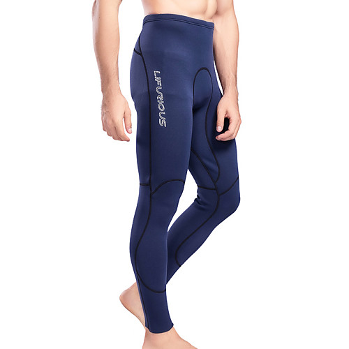 

Men's Wetsuit Pants 3mm SCR Neoprene Bottoms Waterproof Breathable Swimming Diving Surfing Solid Colored Autumn / Fall Spring Summer / Winter / High Elasticity