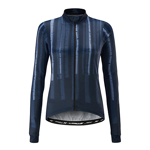 

21Grams Women's Long Sleeve Cycling Jersey Blue Stripes Bike Jersey Top Mountain Bike MTB Road Bike Cycling UV Resistant Breathable Quick Dry Sports Clothing Apparel / Stretchy / Race Fit
