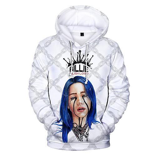 

Inspired by Cosplay Billie Eilish Cosplay Costume Hoodie Pure Cotton Print Printing Hoodie For Men's / Women's