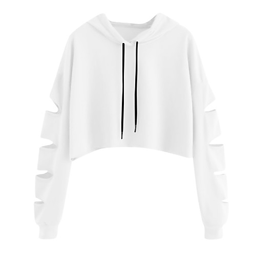 

Women's Hoodie Solid Colored Casual White Black Red Yellow Army Green Navy Blue Gray S M L XL