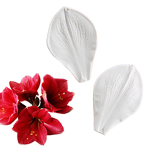 

Lily Double-Sided Grain Stamper Fondant Cake Silicone Mold Baking Tool