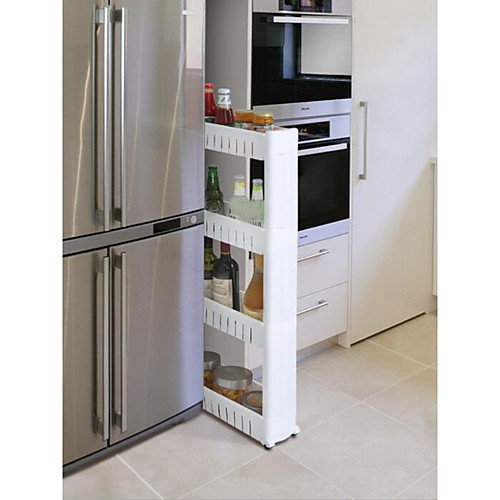 

High Quality movable three-layer crevice storage rack household kitchen convenient usage