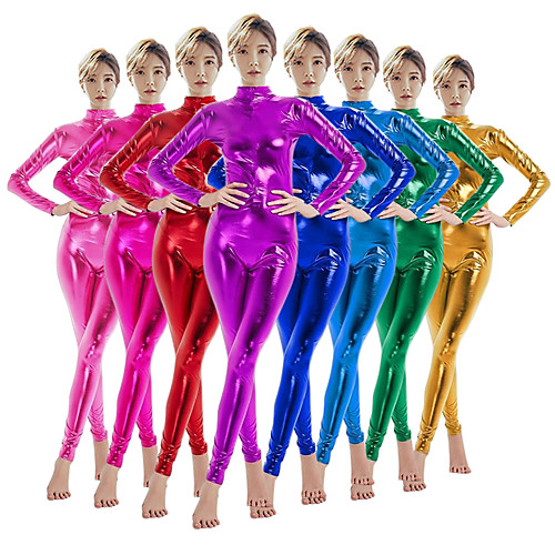 

Zentai Suits Cosplay Costume Catsuit Adults' Latex Spandex Lycra Cosplay Costumes Sex Men's Women's Solid Colored Halloween Carnival Masquerade / Skin Suit / High Elasticity